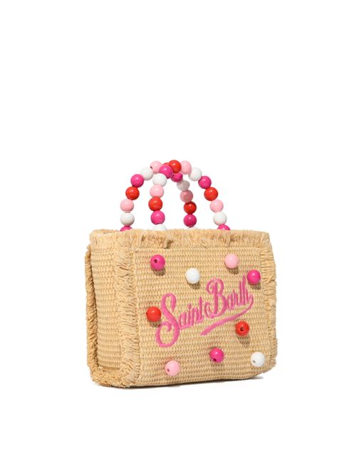 Borsa Vanity Mini Straw in rafia con manico perline Mc2 Saint Barth | VAMI00900347L